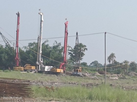 Solar pile-foundation & chain-link fencing, Madhepura Bihar, Ingenieria